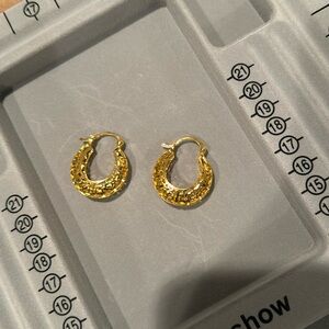 Greek Key Rounded Cut Out Hoops